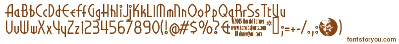 LibeledLady Font – Brown Fonts on White Background