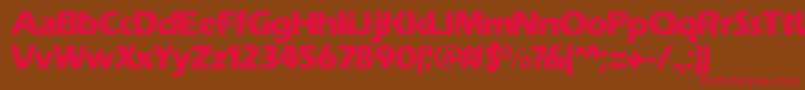 Weathers Font – Red Fonts on Brown Background