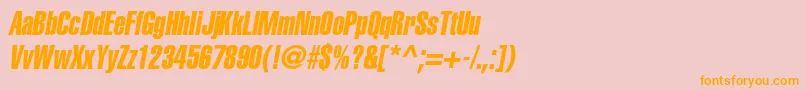 More about AglettericaextracompressedcItalic Font AglettericaextracompressedcItalic Font – Orange Fonts on Pink Background