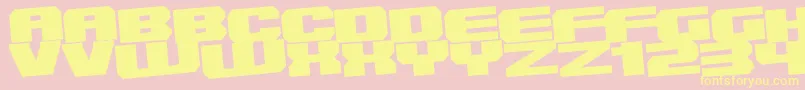 Innersanctum-fontti – keltaiset fontit vaaleanpunaisella taustalla
