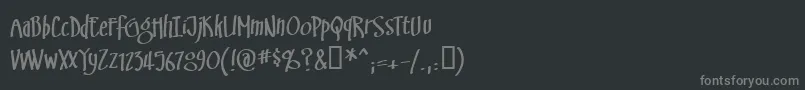 Шрифт Swinsbrg – серые шрифты на чёрном фоне