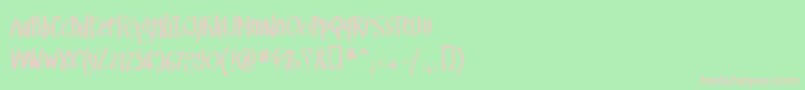 Swinsbrg Font – Pink Fonts on Green Background