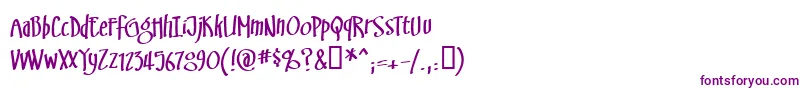 Swinsbrg-fontti – violetit fontit