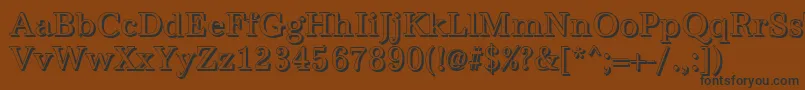 AntiquashCdRegular Font – Black Fonts on Brown Background