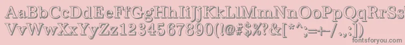 AntiquashCdRegular Font – Gray Fonts on Pink Background