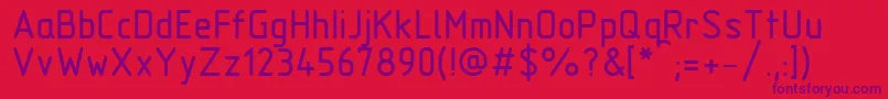 Gost2.304B Font – Purple Fonts on Red Background