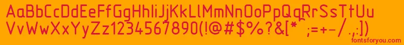 Gost2.304B Font – Red Fonts on Orange Background