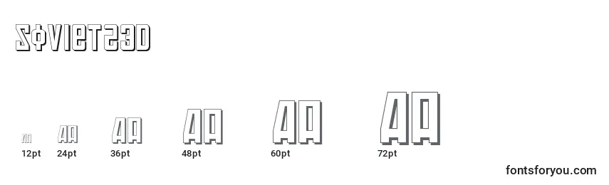 Soviet23D Font Sizes