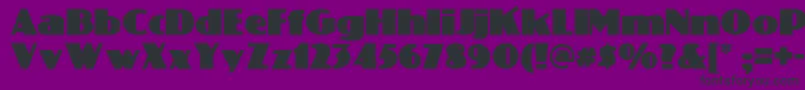 Phattphreddynf Font – Black Fonts on Purple Background