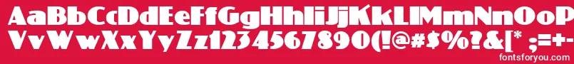 Phattphreddynf Font – White Fonts on Red Background