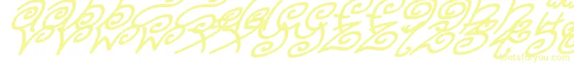 KurlyKyootsItalic Font – Yellow Fonts