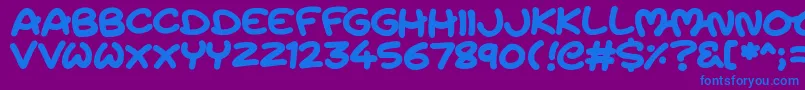 MagicMoons Font – Blue Fonts on Purple Background