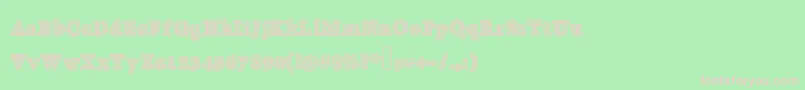 Totalyoutline Font – Pink Fonts on Green Background