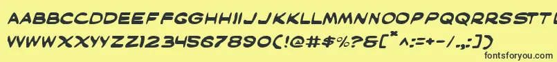 Maske Font – Black Fonts on Yellow Background