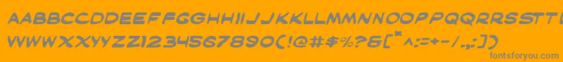 Maske Font – Gray Fonts on Orange Background