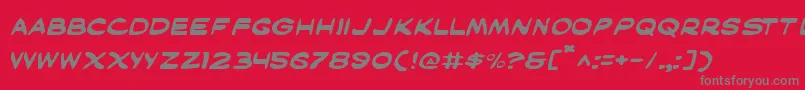 Maske Font – Gray Fonts on Red Background