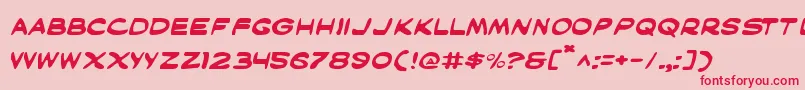 Maske Font – Red Fonts on Pink Background