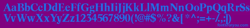 InformaticssskBold Font – Blue Fonts on Purple Background