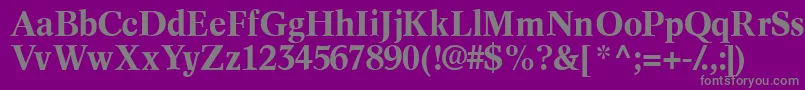 InformaticssskBold Font – Gray Fonts on Purple Background