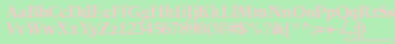 InformaticssskBold Font – Pink Fonts on Green Background