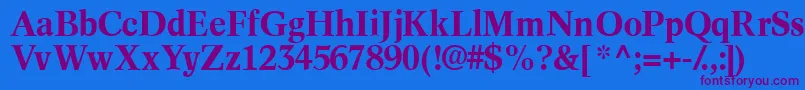 InformaticssskBold Font – Purple Fonts on Blue Background