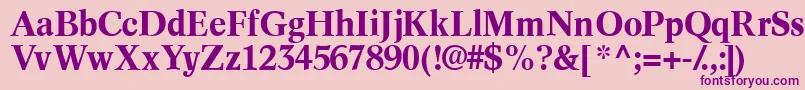 InformaticssskBold Font – Purple Fonts on Pink Background