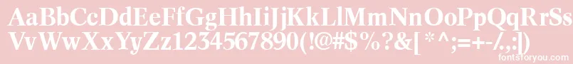 InformaticssskBold Font – White Fonts on Pink Background