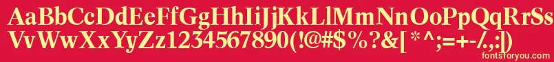 InformaticssskBold Font – Yellow Fonts on Red Background