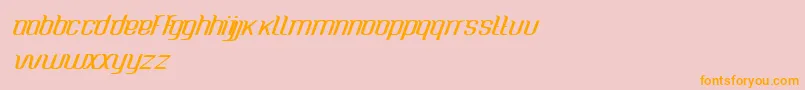 CaspianseaMedium Font – Orange Fonts on Pink Background