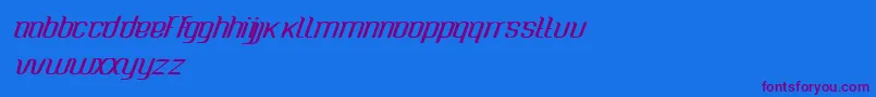 CaspianseaMedium Font – Purple Fonts on Blue Background