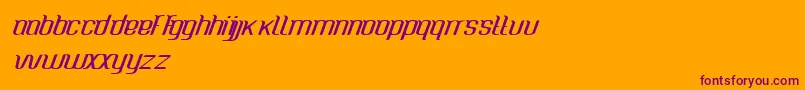 CaspianseaMedium Font – Purple Fonts on Orange Background