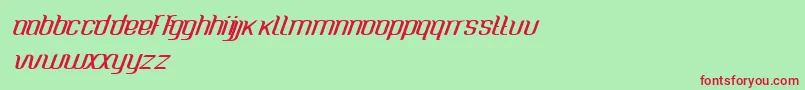 CaspianseaMedium Font – Red Fonts on Green Background