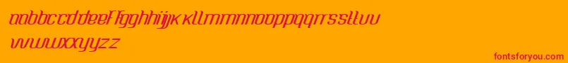 CaspianseaMedium Font – Red Fonts on Orange Background