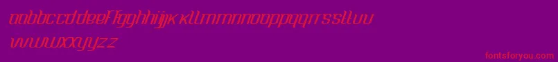 CaspianseaMedium Font – Red Fonts on Purple Background