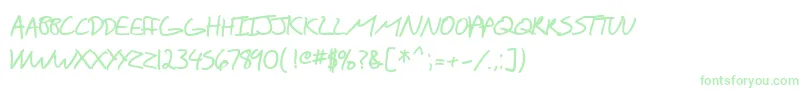 More about SfScribbledSansScBold Font SfScribbledSansScBold Font – Green Fonts on White Background