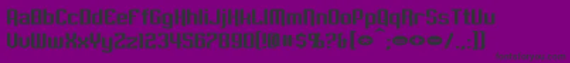 EmpanadaExtended Font – Black Fonts on Purple Background