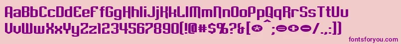 Шрифт EmpanadaExtended – фиолетовые шрифты на розовом фоне