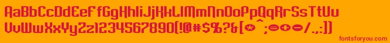 EmpanadaExtended Font – Red Fonts on Orange Background