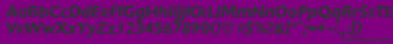 ChantillyrandomBolditalic Font – Black Fonts on Purple Background
