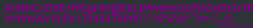 ChantillyrandomBolditalic Font – Purple Fonts on Black Background