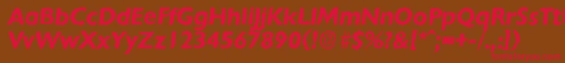 ChantillyrandomBolditalic Font – Red Fonts on Brown Background