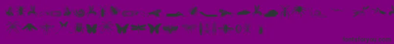 fuente GrissomFree – Fuentes Negras Sobre Fondo Morado