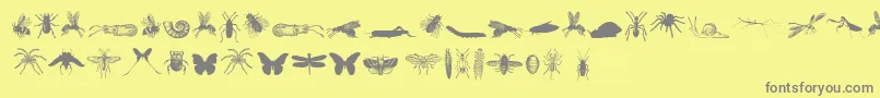 GrissomFree Font – Gray Fonts on Yellow Background