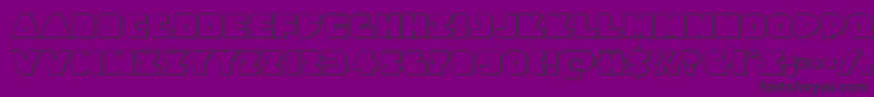 Jedisf3D Font – Black Fonts on Purple Background
