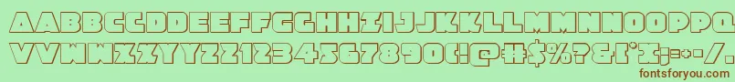 Jedisf3D Font – Brown Fonts on Green Background