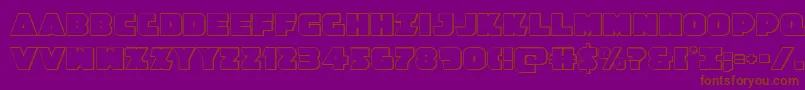 Jedisf3D Font – Brown Fonts on Purple Background