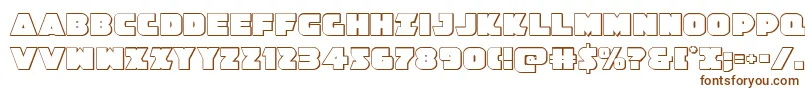 Jedisf3D Font – Brown Fonts on White Background