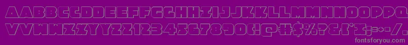 Jedisf3D Font – Gray Fonts on Purple Background