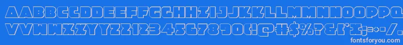 Jedisf3D Font – Pink Fonts on Blue Background