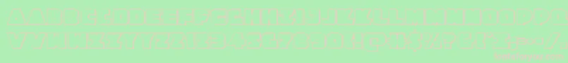 Jedisf3D Font – Pink Fonts on Green Background